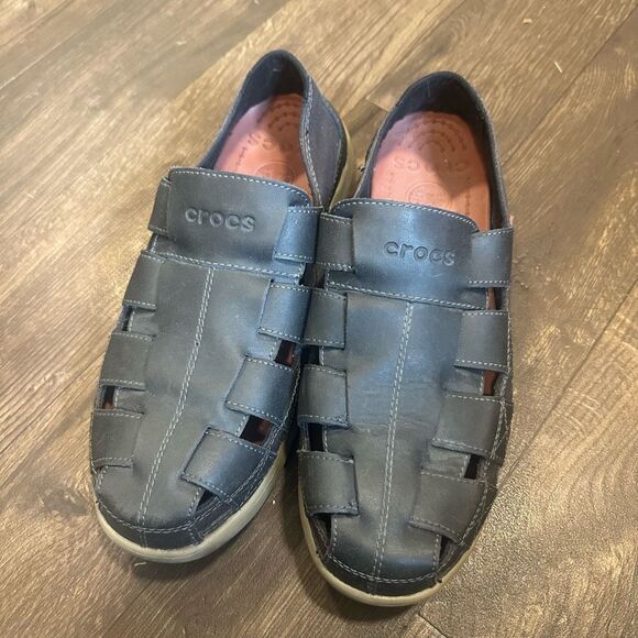 Crocs cutaway rubber sole slip on ortho size 10 loafers - Picture 1 of 5